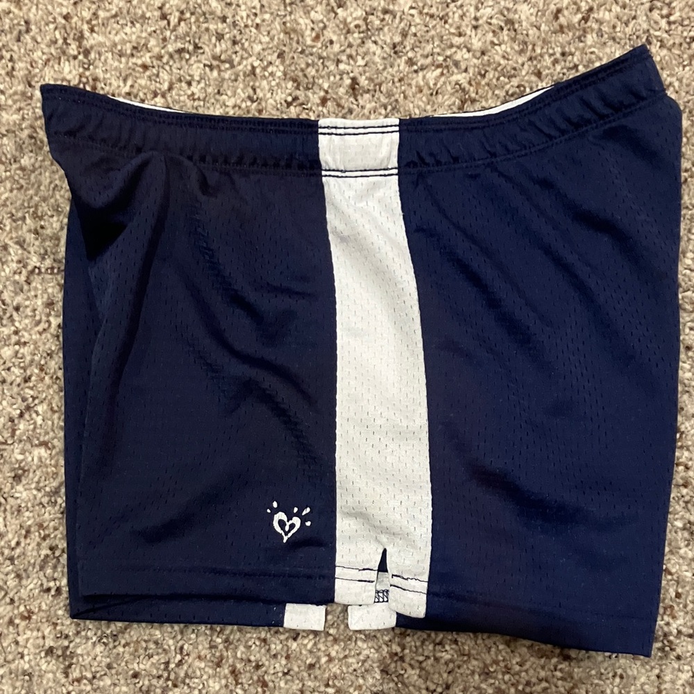 Justice Navy Athletic Shorts Size 18 Girls Mesh Activewear